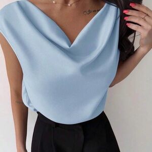 Lavender open back top